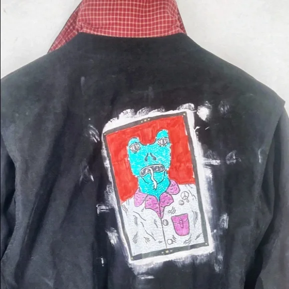 Urban Renewal Painted Upcycled Bomber Jacket - Picture 3 of 8